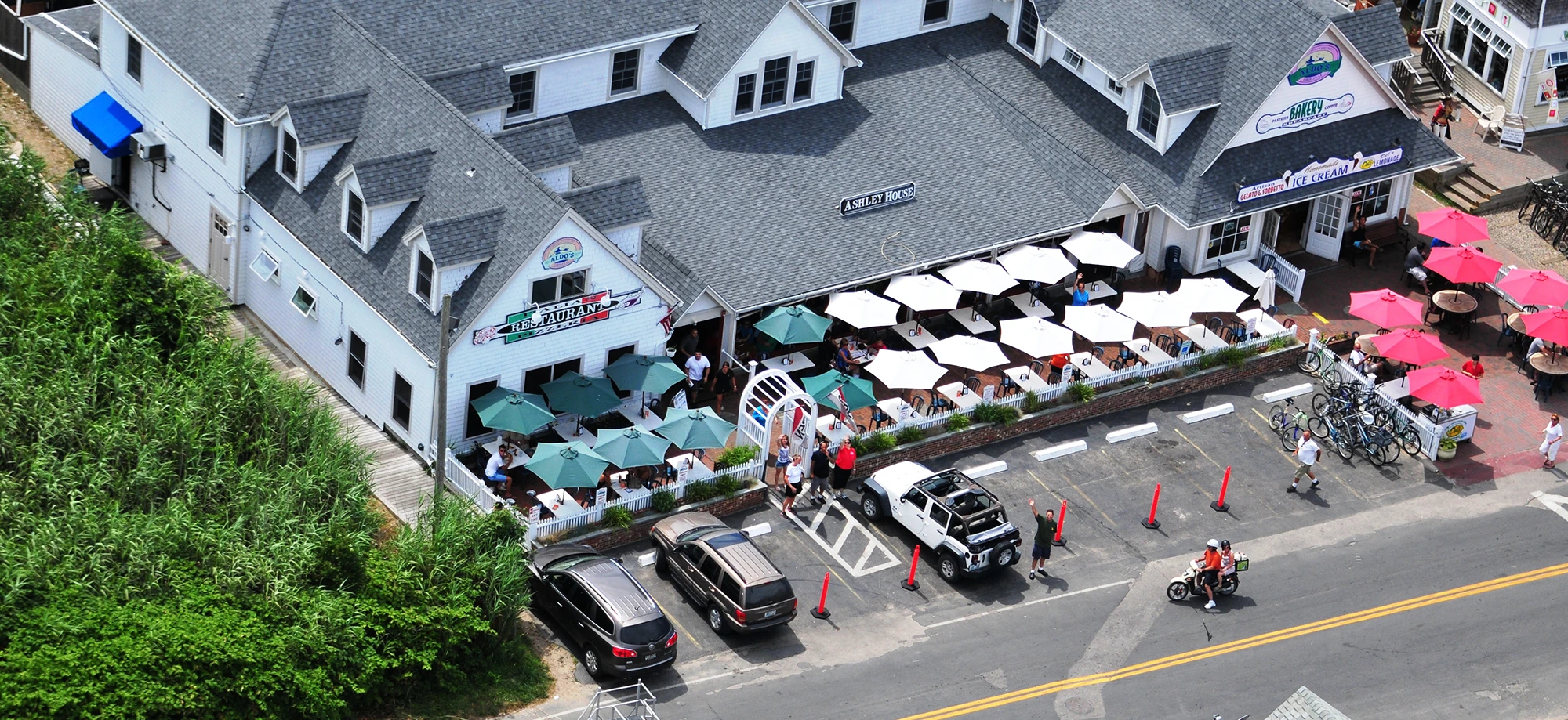 Aerial View of Aldo's Restaurant - Block Island, RI